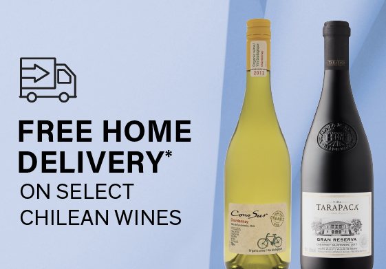 Free delivery on select Chilean Wines