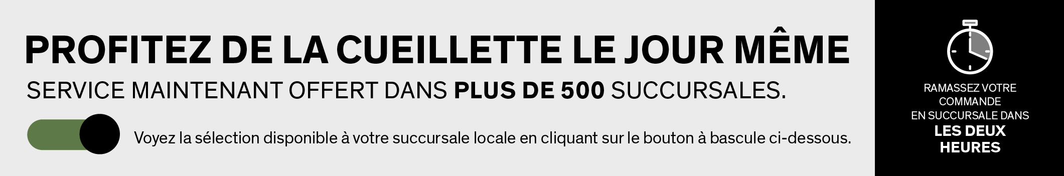 PROFITEZ DE LA CUEILLETTE LE JOOUR MEME